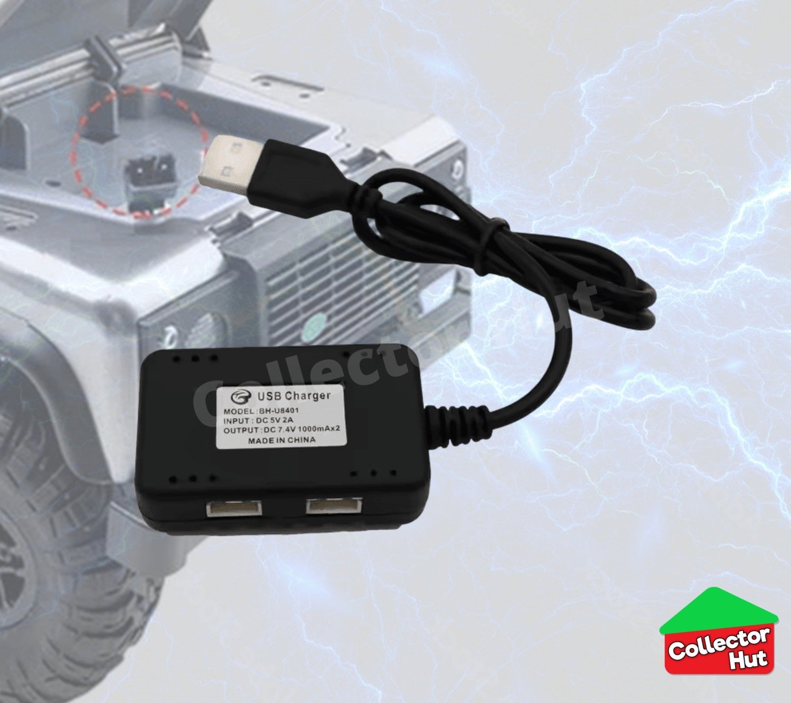 RC Lipo Batteries Car Truck JST SM Plug USB Chargers 7.4V
