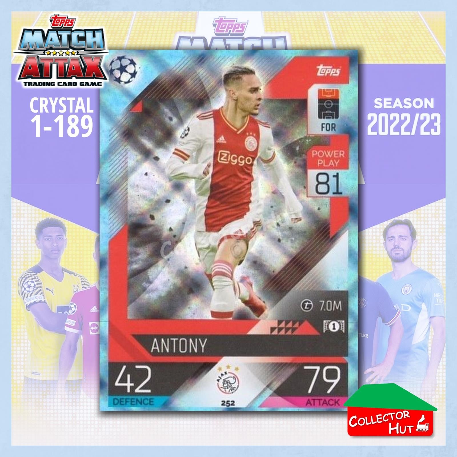 Topps Match Attax Europa Champions League 2022/23 Crystal Parallel Cards 190-387