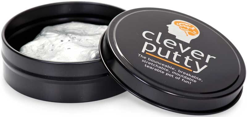 Clever Putty Sensory Slime Silver Mouldable Stretachable Stress Relief