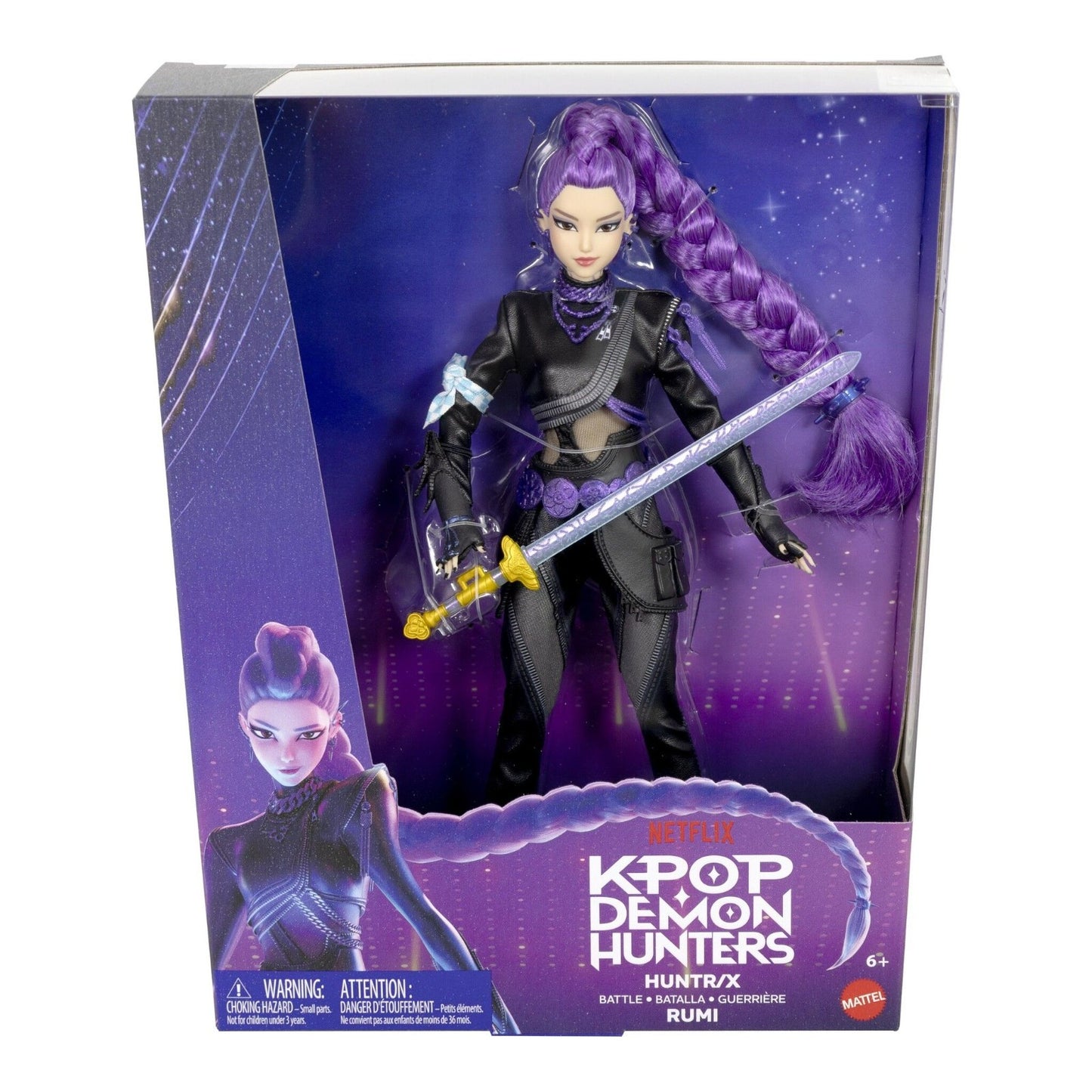 K - Pop Demon Hunters Deluxe Fashion Doll Rumi  Official Mattel