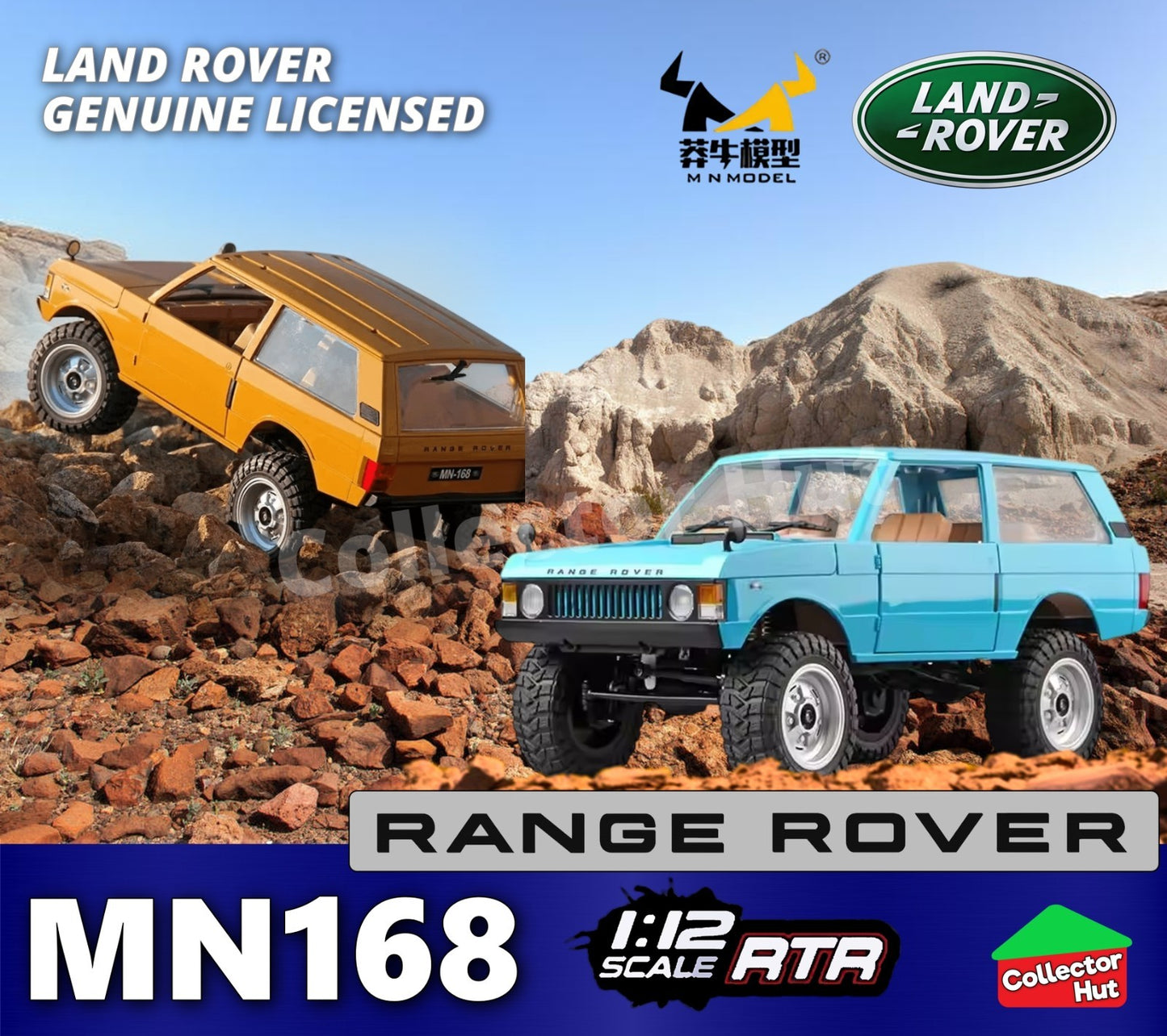 MN168 RC Rock Crawler 1:12 Scale Premium Land Rover 1970 Design Upgradable Boxed