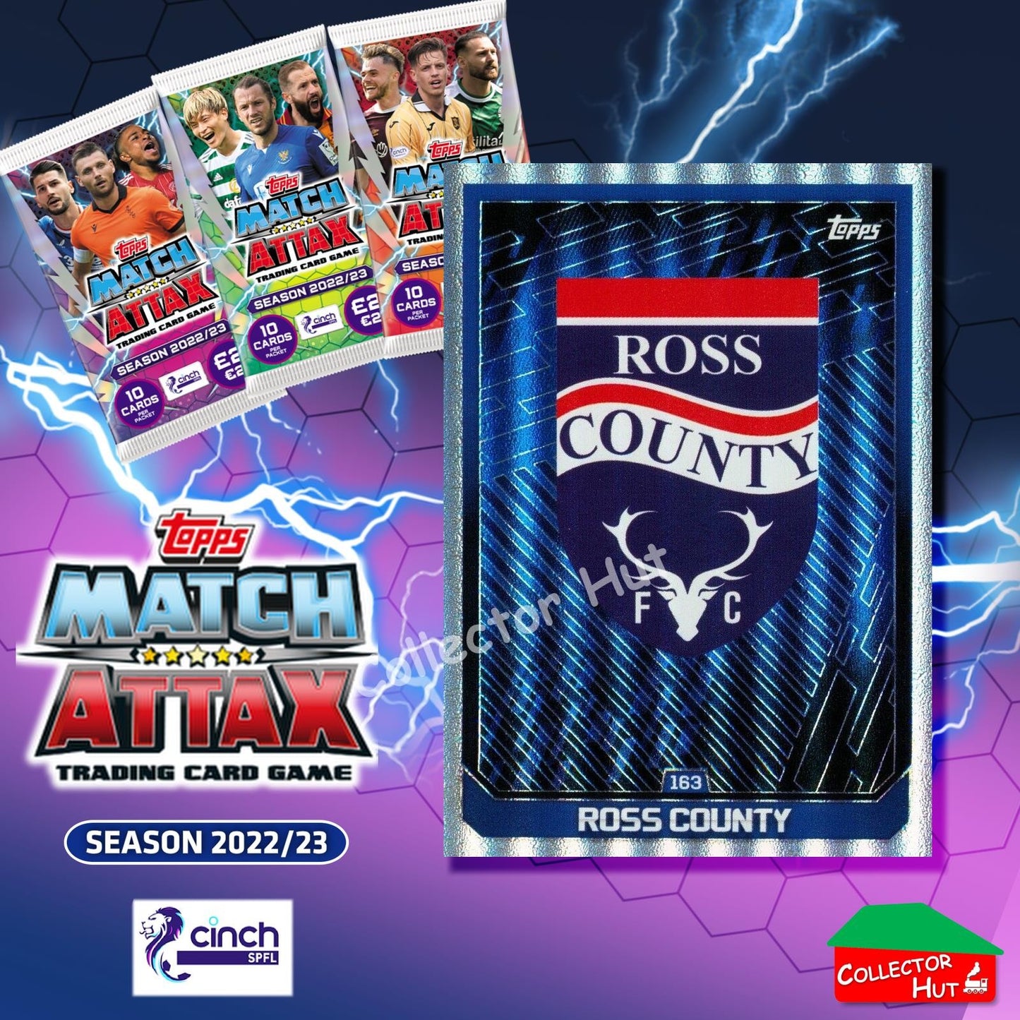 TOPPS MATCH ATTAX SPFL 2022/23 #163-264 Choose Your Card