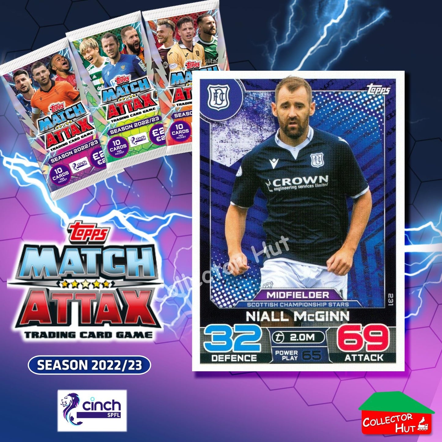 TOPPS MATCH ATTAX SPFL 2022/23 #163-264 Choose Your Card
