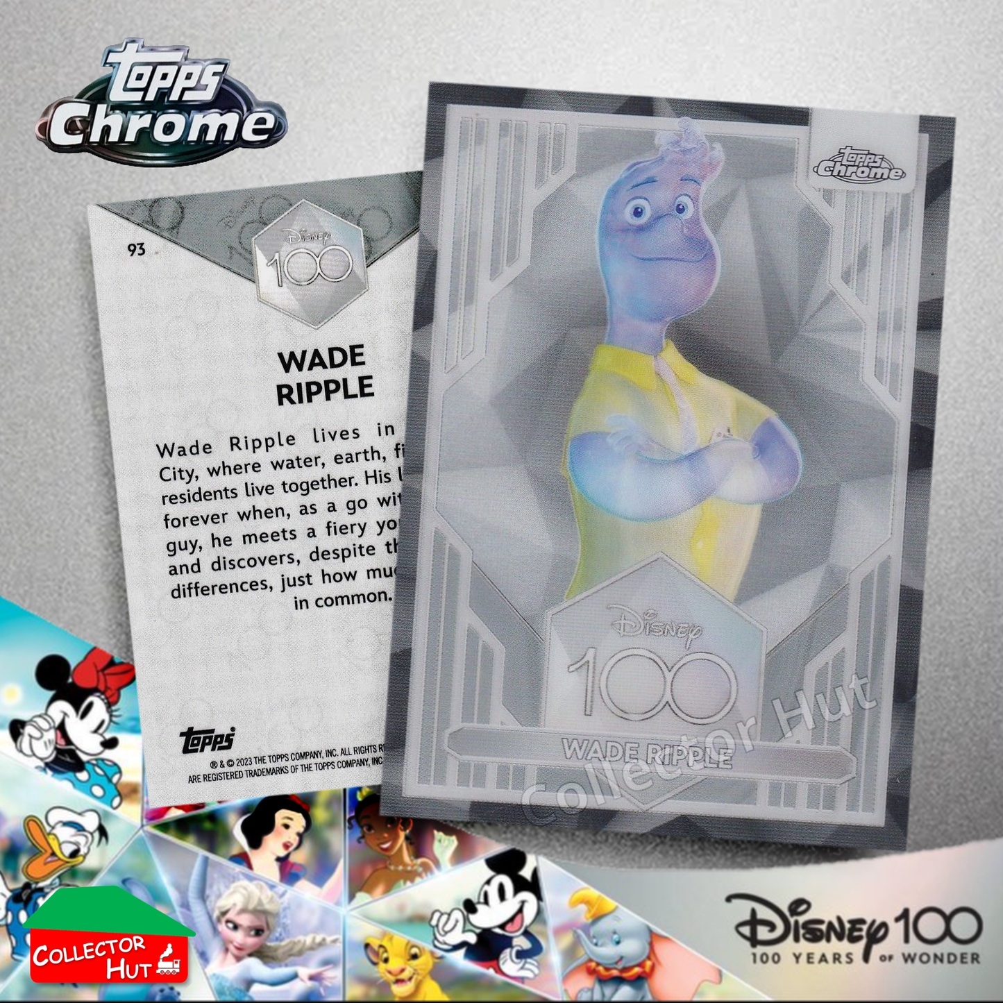 Disney 100 Topps Chrome 2023 Base Cards 1-100 Pick Singles to Complete Your Set