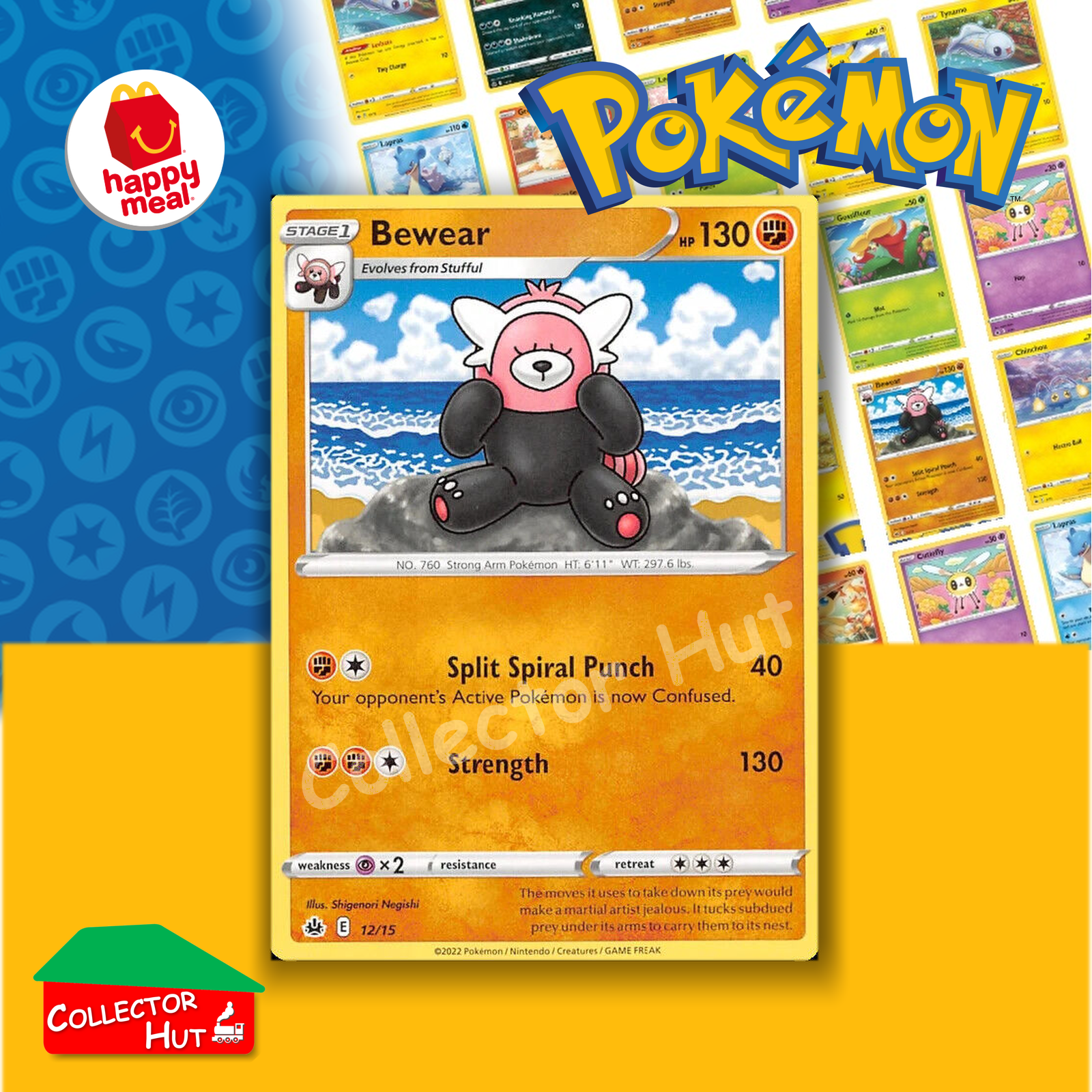 McDonald's Happy Meal 2022 Pokémon Match Battle SINGLE Trading Cards You Choose