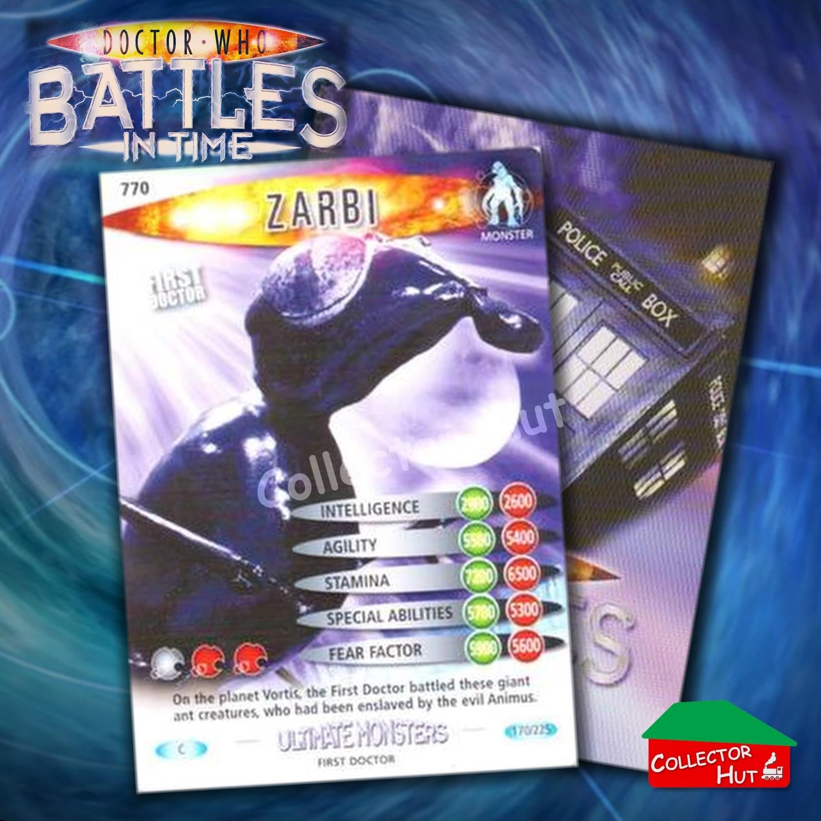 DOCTOR WHO Battles in Time #601-825 ULTIMATE MONSTERS RARE & COMMON Cards