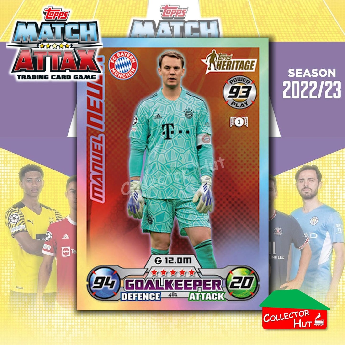 Topps Match Attax EuropA Champions League 2022/23 FOIL LEGEND LIMITED CARDS