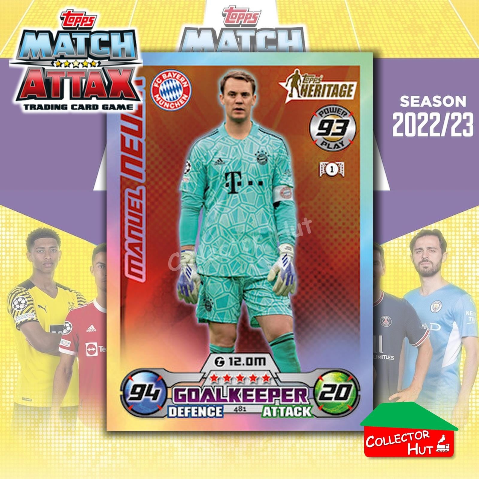Topps Match Attax EuropA Champions League 2022/23 FOIL LEGEND LIMITED CARDS