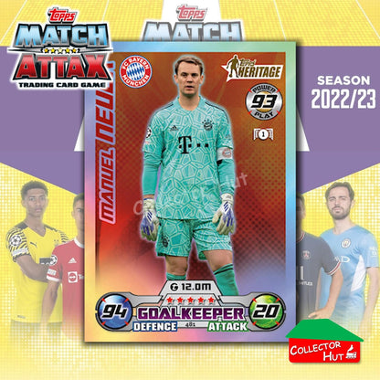 Topps Match Attax EuropA Champions League 2022/23 FOIL LEGEND LIMITED CARDS