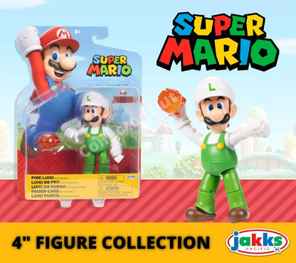 Super Mario 4" Posable Figure with Accessories Collection Jakks Pacfic