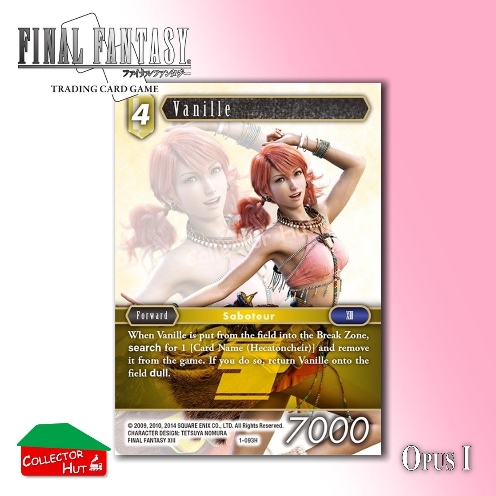 Final Fantasy Trading Card Game OPUS I Singles You Choose
