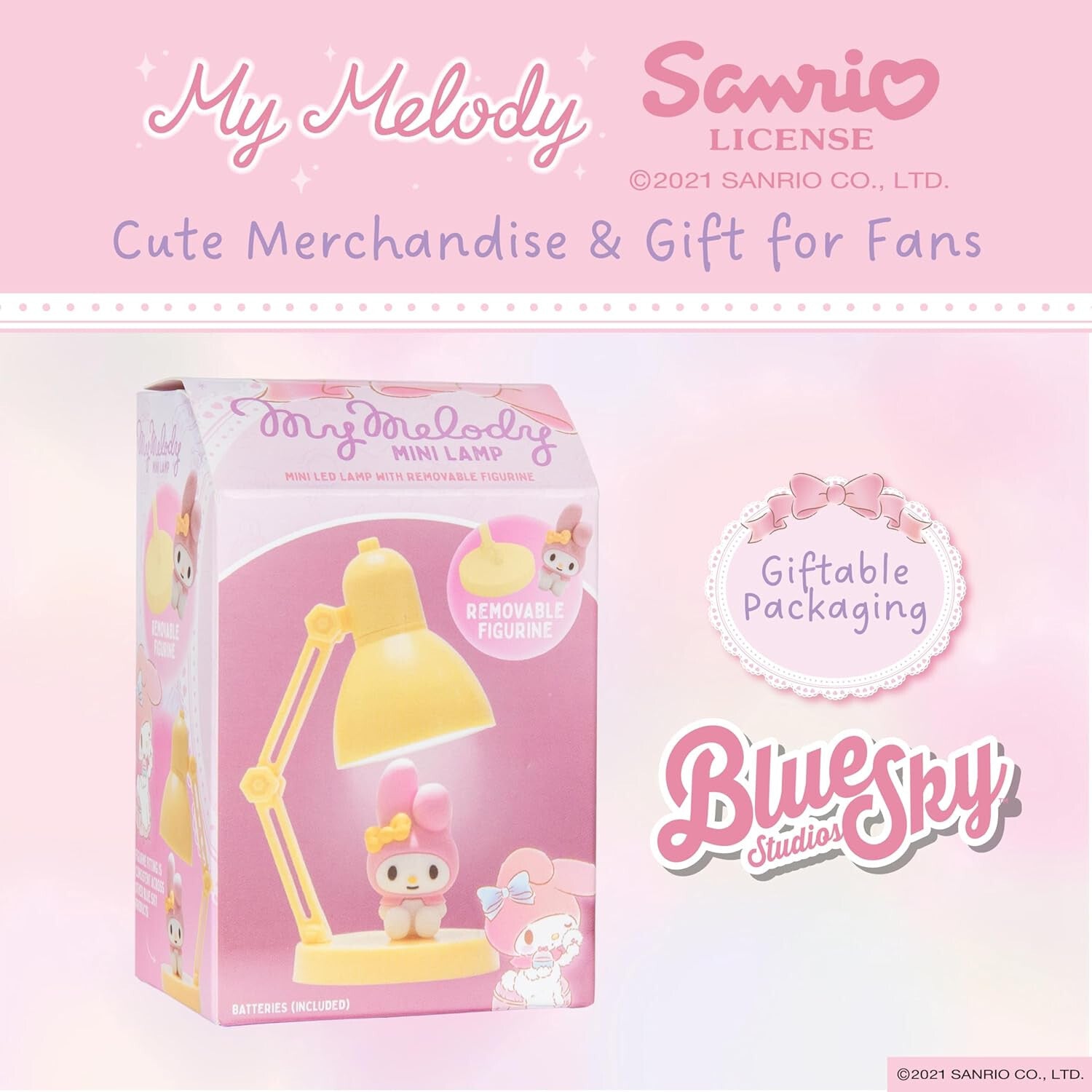 Hello Kitty Melody Mini Novelty Desktop Lamp BlueSky Studios
