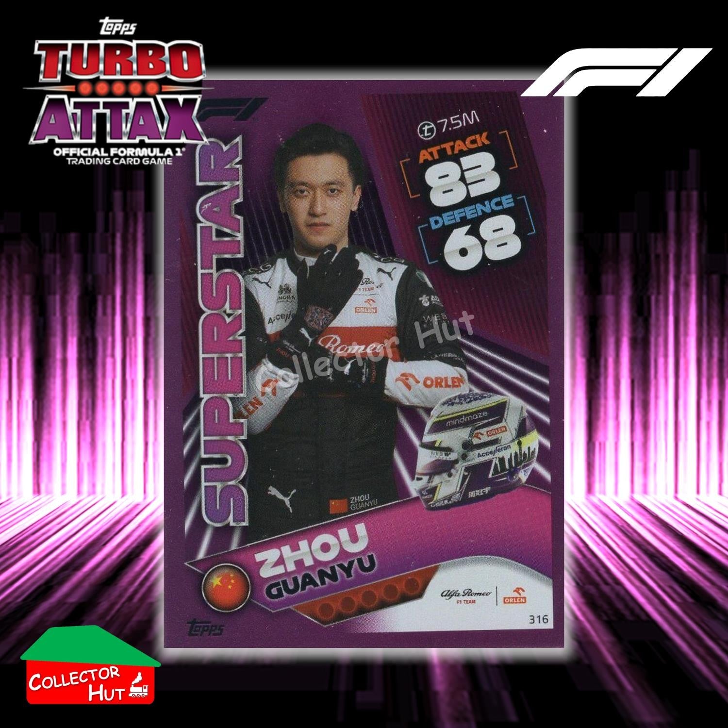 Topps Turbo Attax Formula 1 F1 2022 PINK GREEN RED Parallel Cards