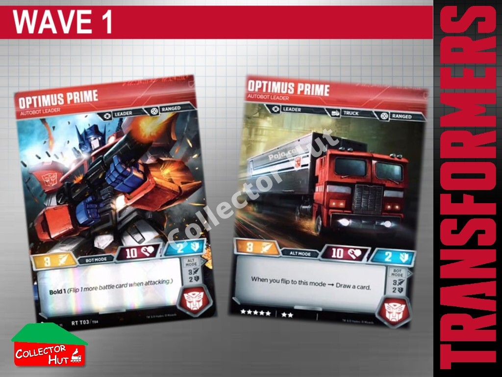 Transformers TCG CHARACTER Trading Cards All Waves