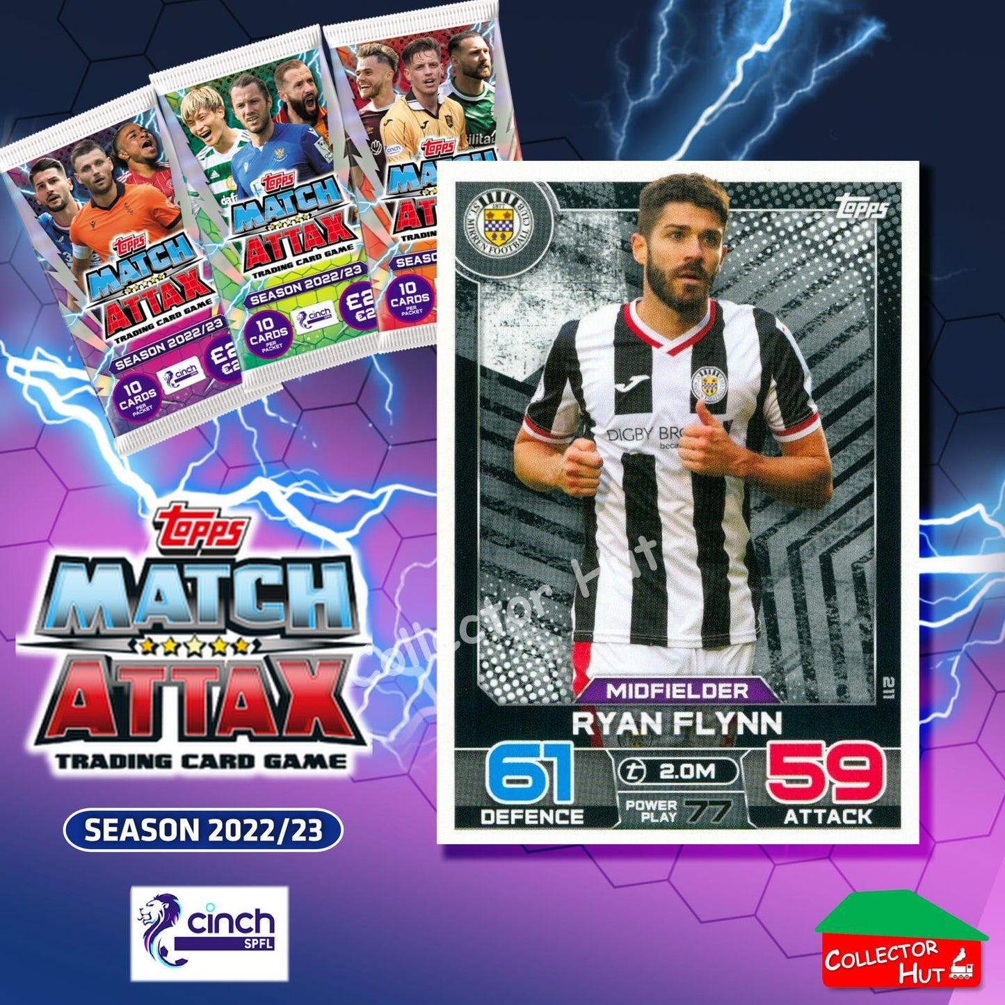TOPPS MATCH ATTAX SPFL 2022/23 #163-264 Choose Your Card