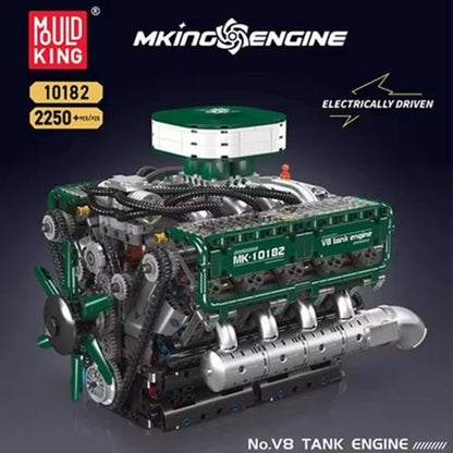 Mould King Technology Motorized Engine Building Block Model Sets