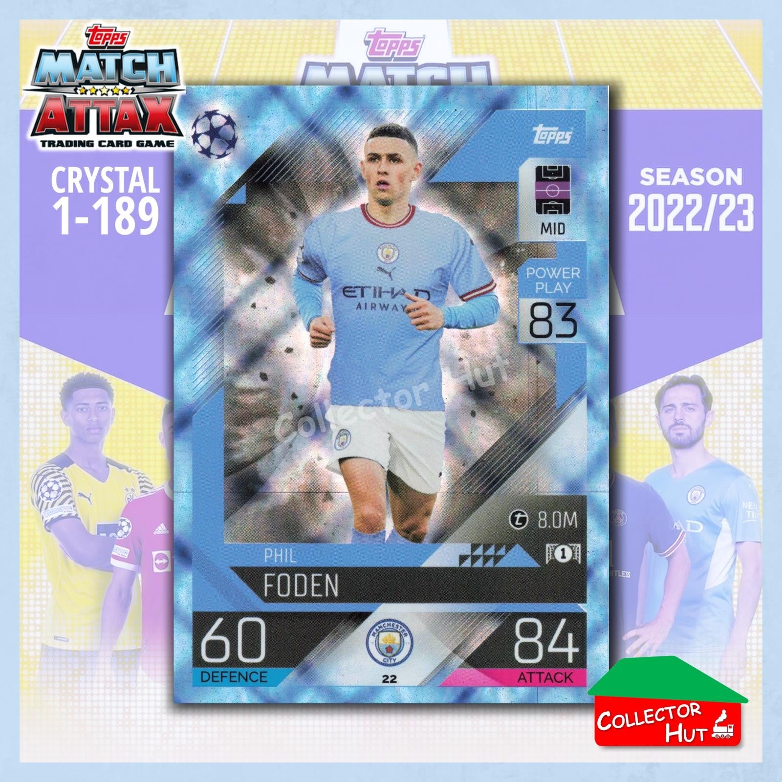 Topps Match Attax Europa Champions League 2022/23 Crystal Parallel Cards 1-189