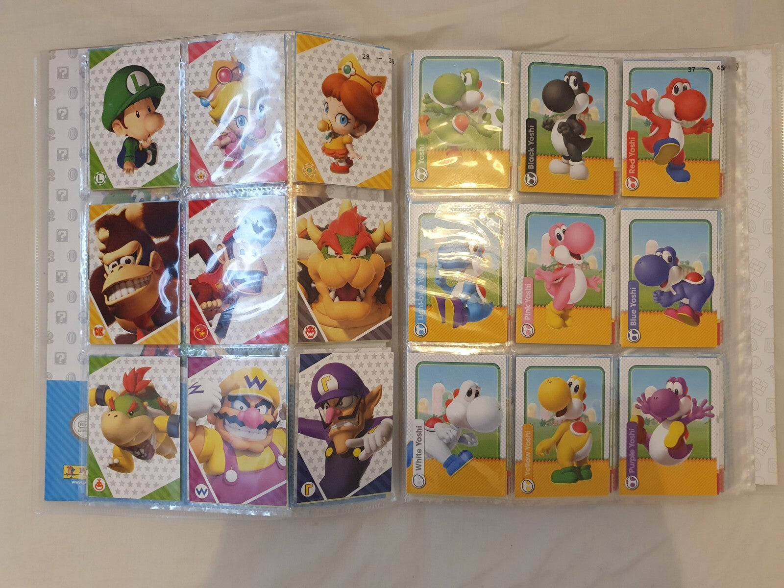 PANINI Super Mario Trading Cards COMPLETE BASE SET with Puzzle Cards