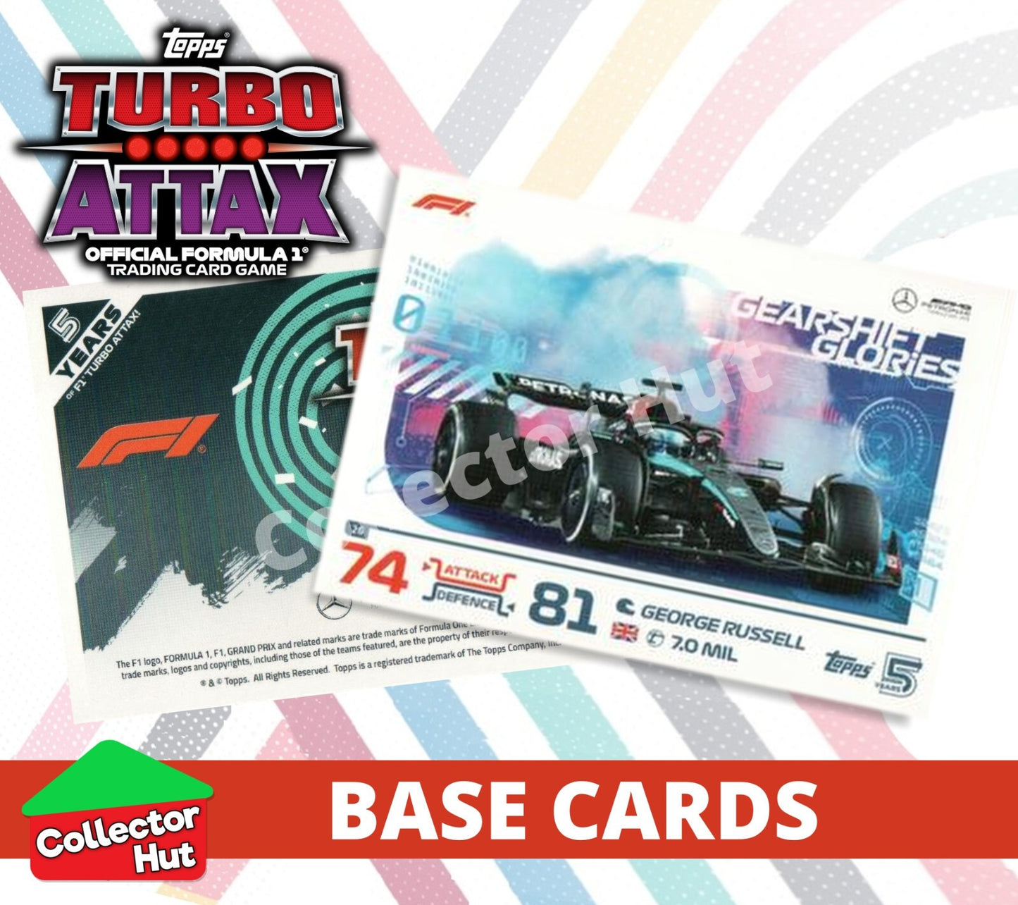 Topps Turbo Attax Formula 1 F1 2024 #1-166 Base Cards YOU CHOOSE