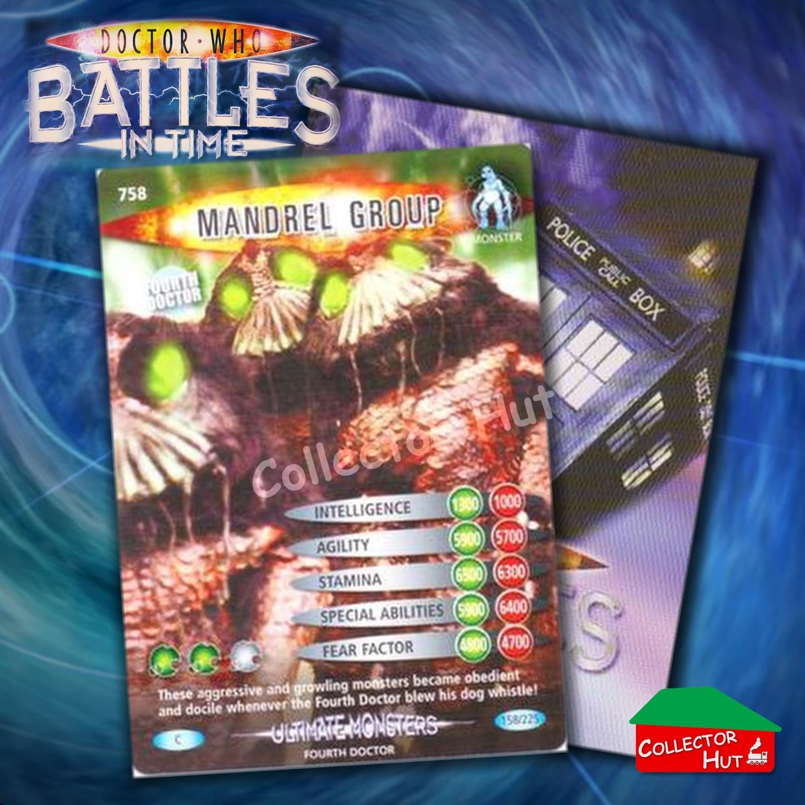 DOCTOR WHO Battles in Time #601-825 ULTIMATE MONSTERS RARE & COMMON Cards