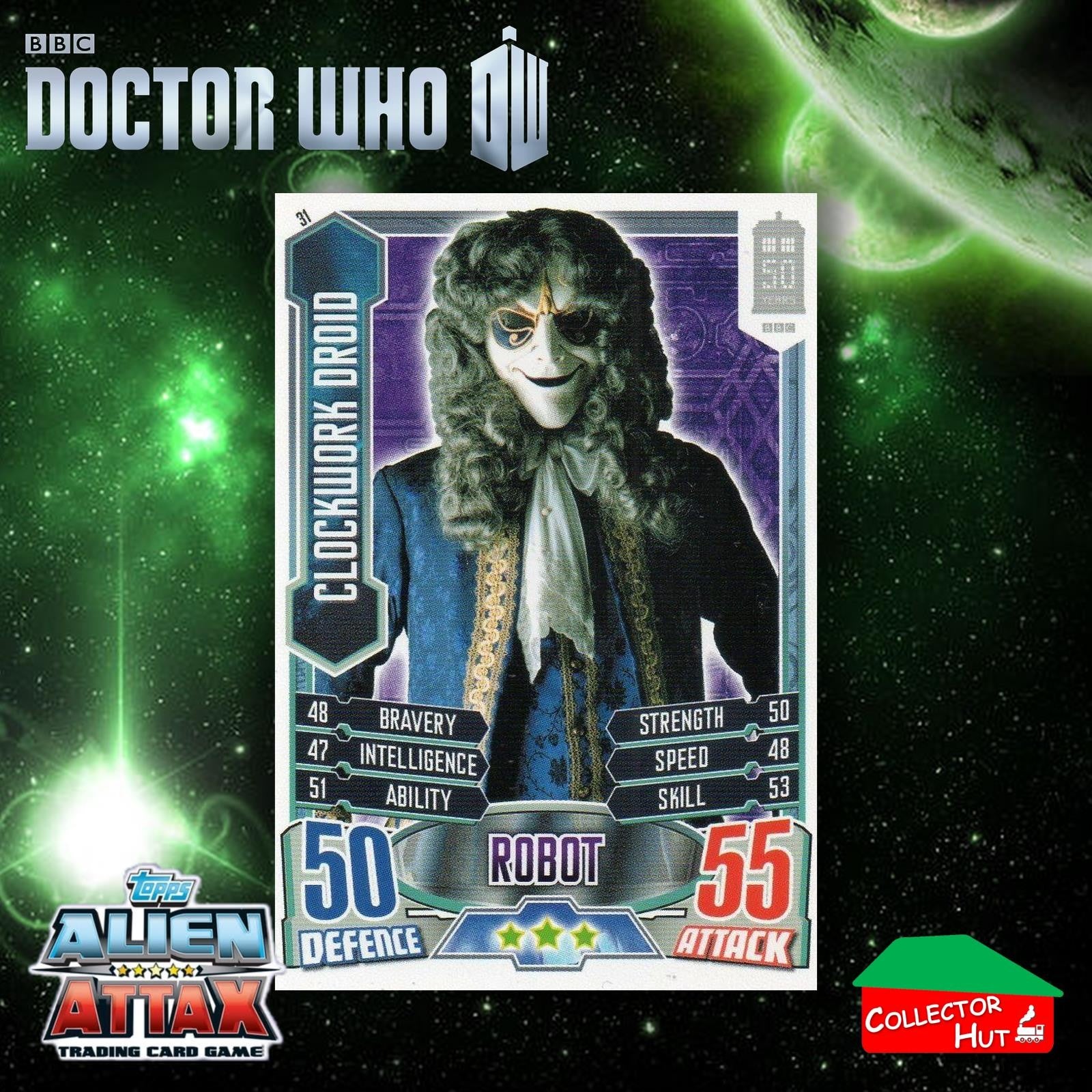 Topps Doctor Who Alien Attax 50th Anniversary Edition Companion Timeless Cards