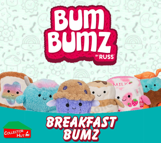 Bumbumz 7.5" Plush Breakfast Bumz Choose Your Super Soft Character