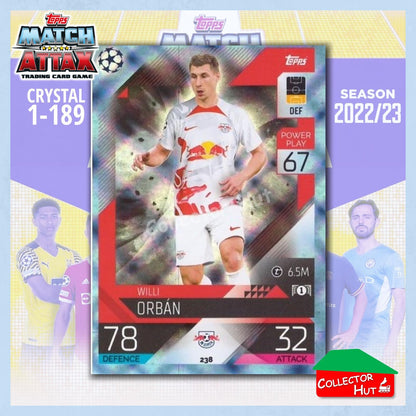 Topps Match Attax Europa Champions League 2022/23 Crystal Parallel Cards 190-387