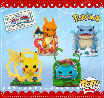 Pop! Premium Pokémon Series Pikachu Blastoise Venusaur Charizard