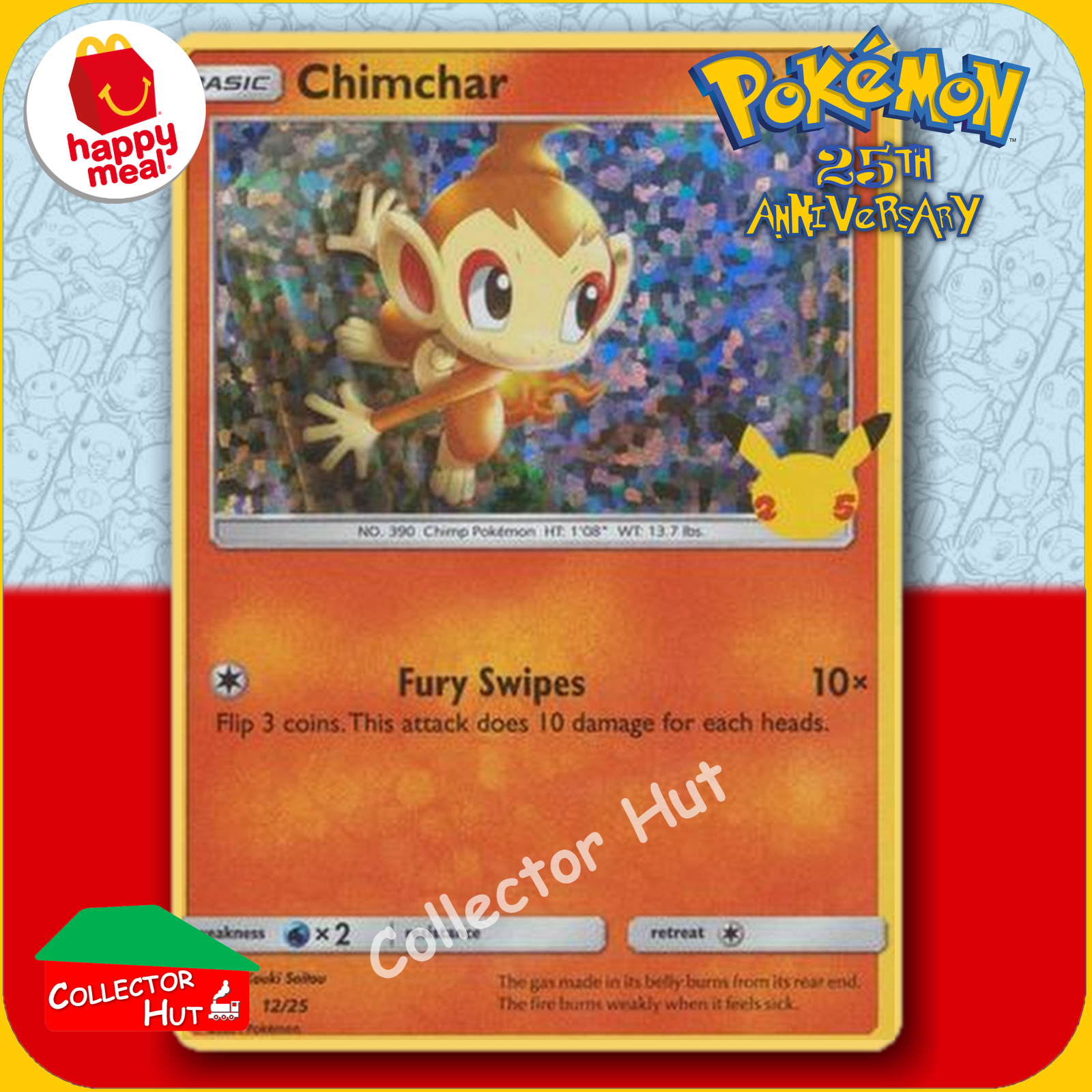 McDonald's Happy Meal 2021 Pokémon 25th Anniversary Trading Cards You Choose