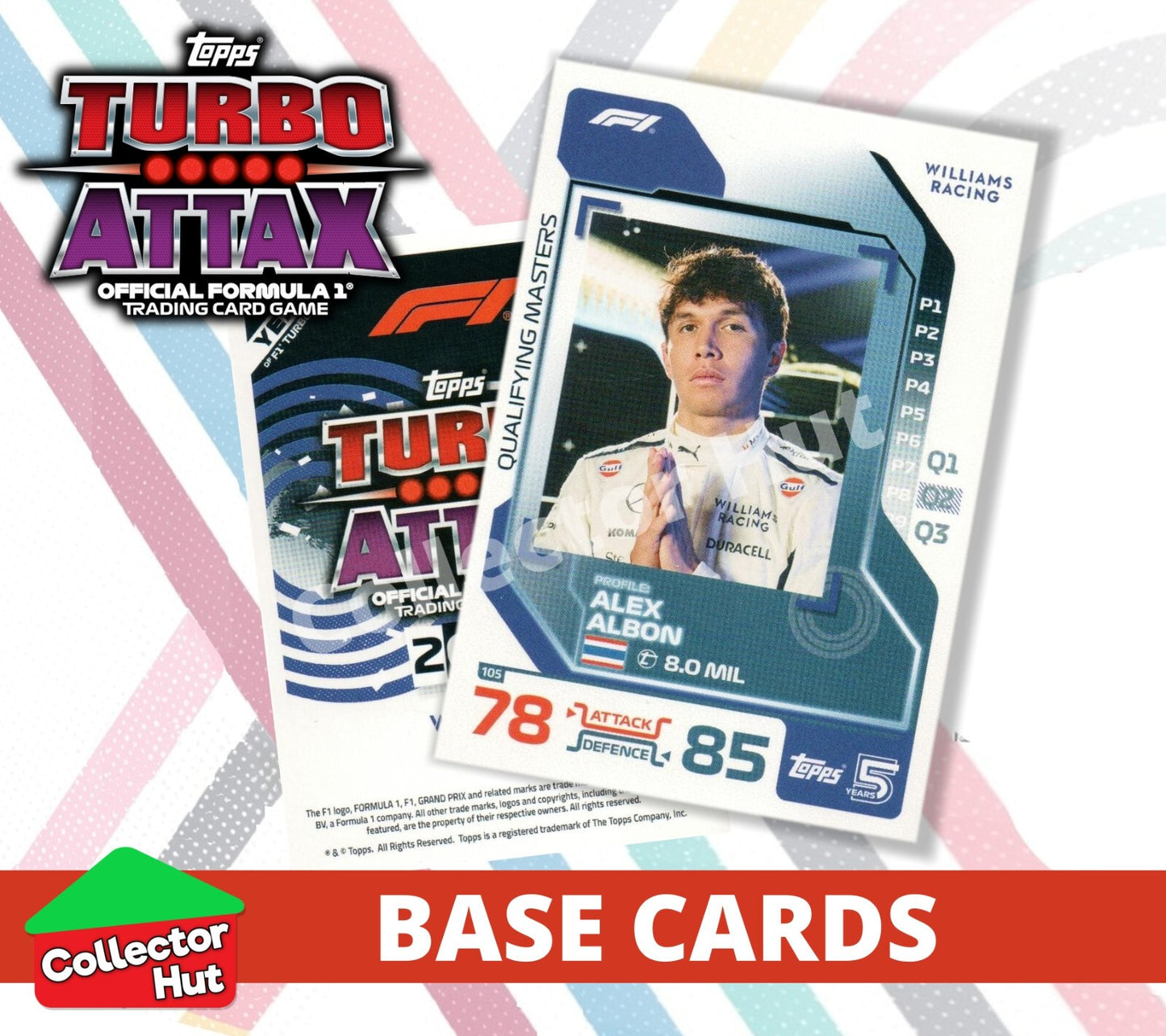 Topps Turbo Attax Formula 1 F1 2024 #1-166 Base Cards YOU CHOOSE