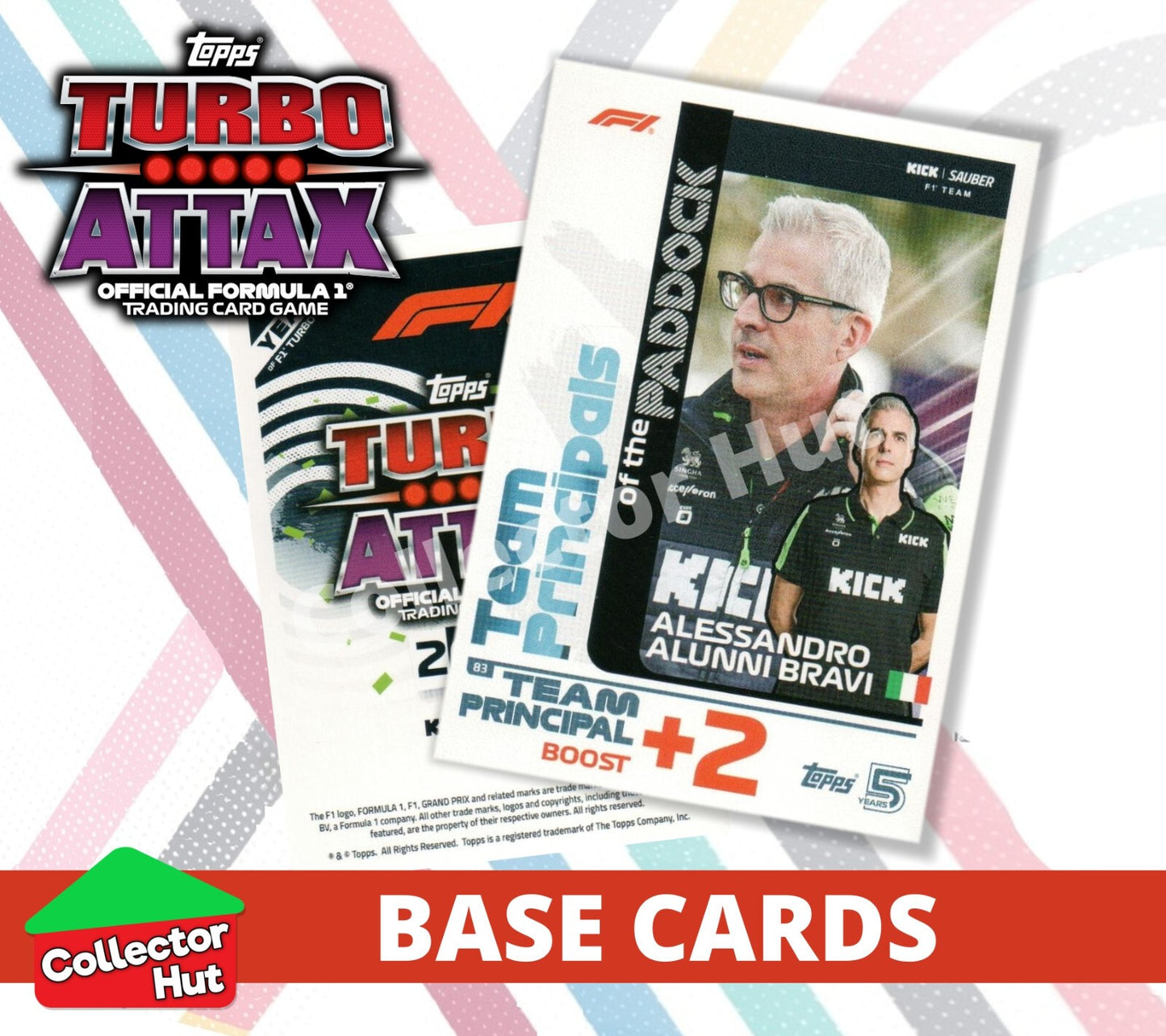 Topps Turbo Attax Formula 1 F1 2024 #1-166 Base Cards YOU CHOOSE