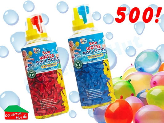 Water Balloons & Filler Nozzle Childrens Summer Outdoor Fun 500 Balloons