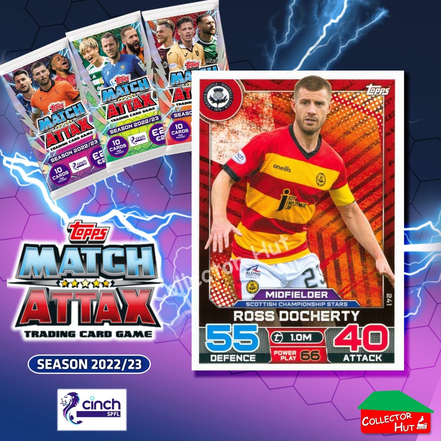TOPPS MATCH ATTAX SPFL 2022/23 #163-264 Choose Your Card