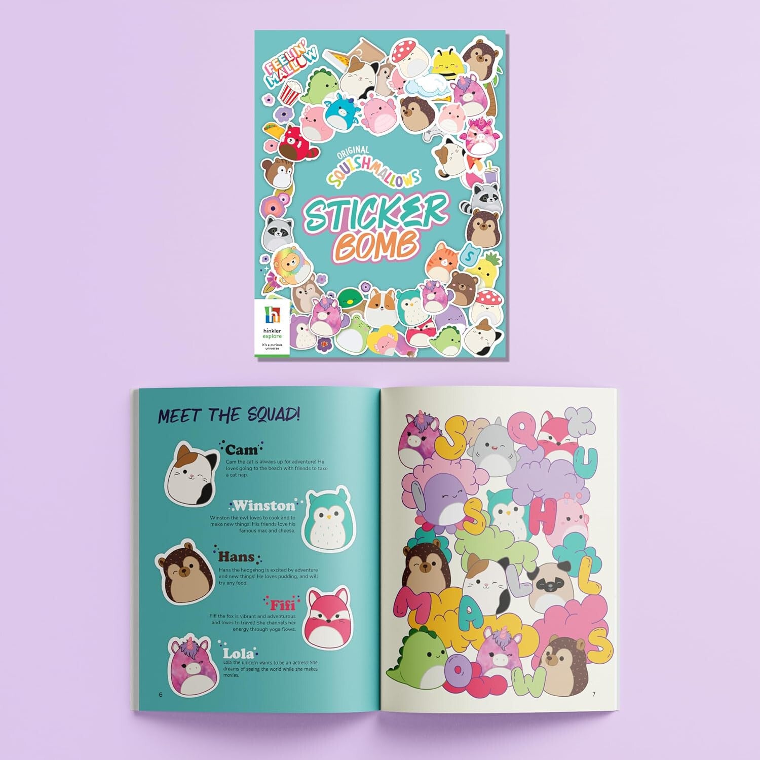 Original Squishmallows Sticker Bomb Activity Kit 600+ Stickers & Book Ages 6+