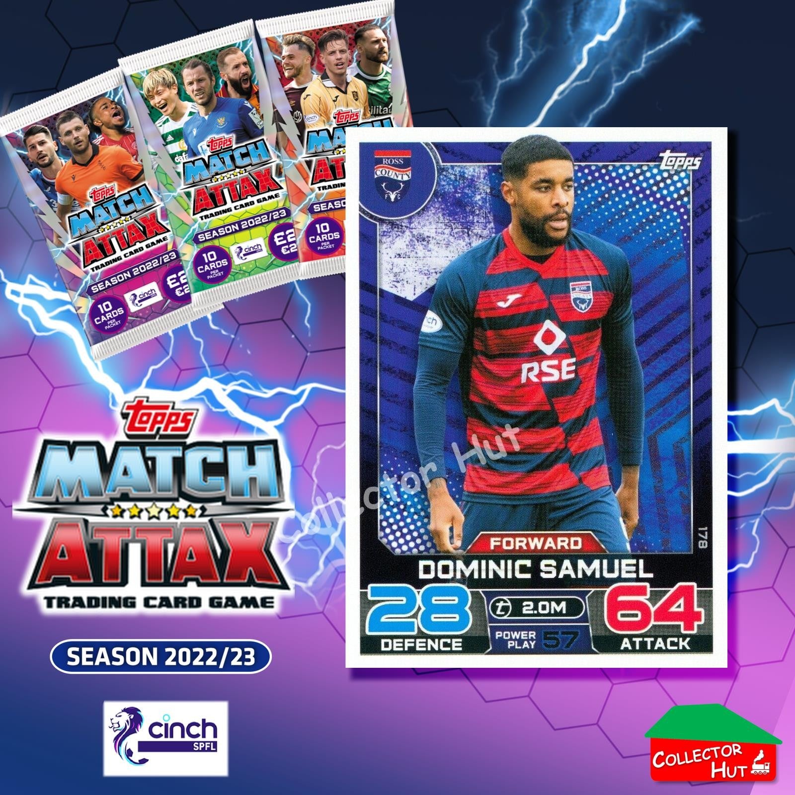 TOPPS MATCH ATTAX SPFL 2022/23 #163-264 Choose Your Card