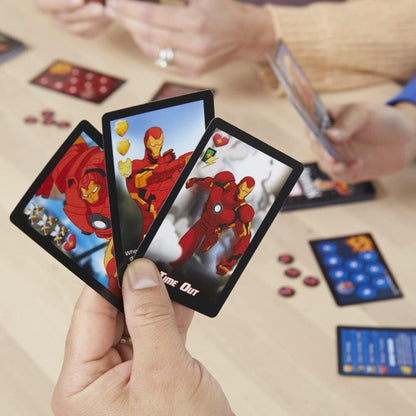 Marvel Mayhem Card Game Ages 8+ Fun Game for Marvel Super Hero Fans 2-4 Players