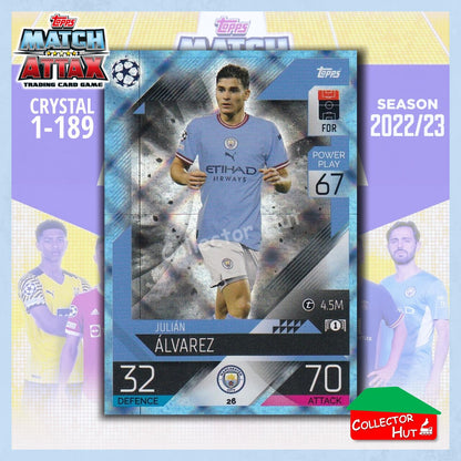 Topps Match Attax Europa Champions League 2022/23 Crystal Parallel Cards 1-189