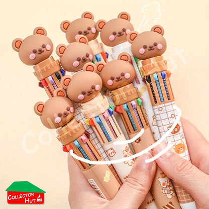 Novelty Ballpoint Pens 10 Colour MULTI-PACKS 4pcs 6pcs for Children