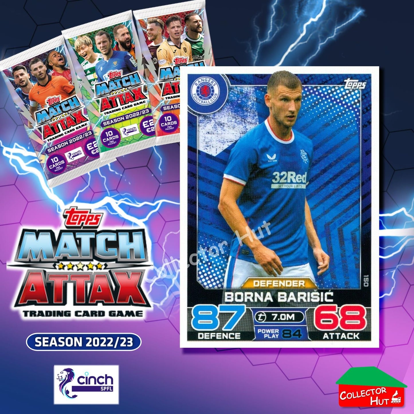 TOPPS MATCH ATTAX SPFL 2022/23 #1-162 Choose Your Card
