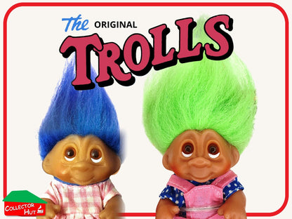 Trolls Original Thomas Dam Vintage 1985 3" Dress Dolls