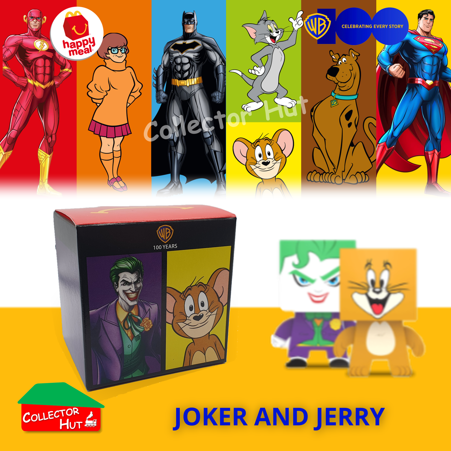McDonald's Happy Meal WB Warner Brothers 100th Year Anniversary DC Tin Head Toys