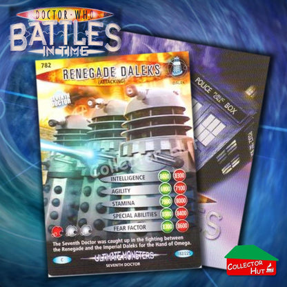 DOCTOR WHO Battles in Time #601-825 ULTIMATE MONSTERS RARE & COMMON Cards