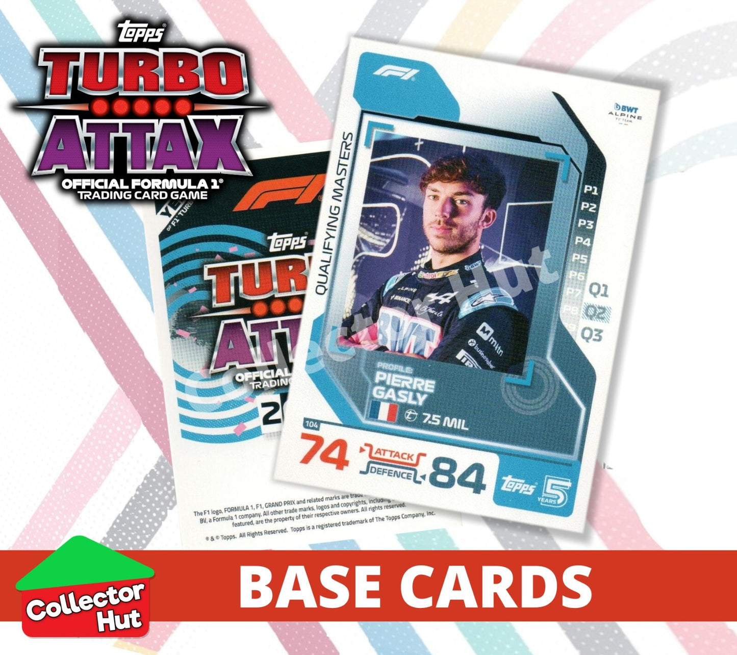 Topps Turbo Attax Formula 1 F1 2024 #1-166 Base Cards YOU CHOOSE