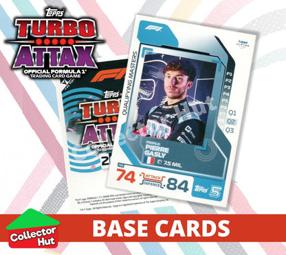 Topps Turbo Attax Formula 1 F1 2024 #1-166 Base Cards YOU CHOOSE