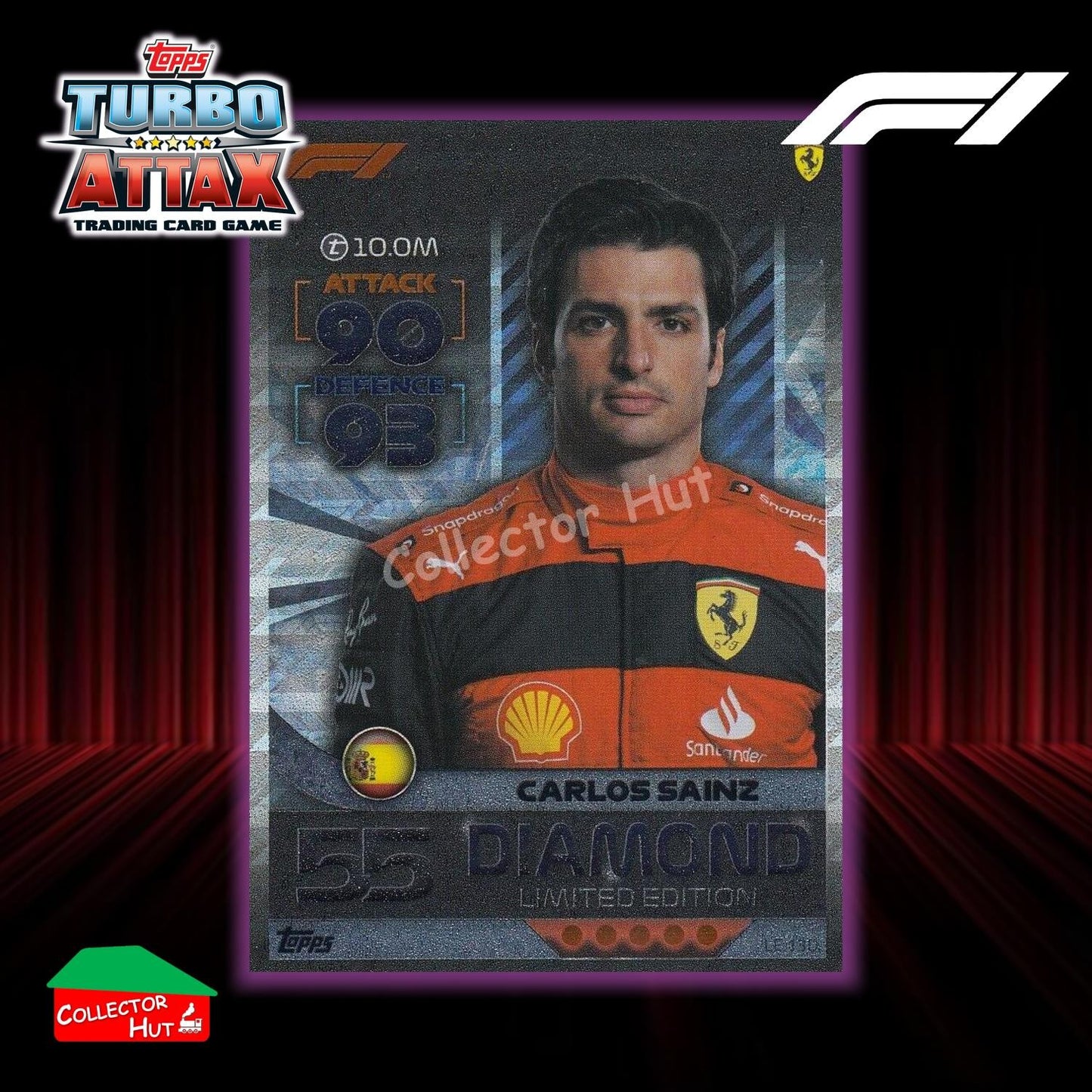 Topps Turbo Attax Formula 1 F1 2022 Limited Edition, 100 Club & Foil Cards