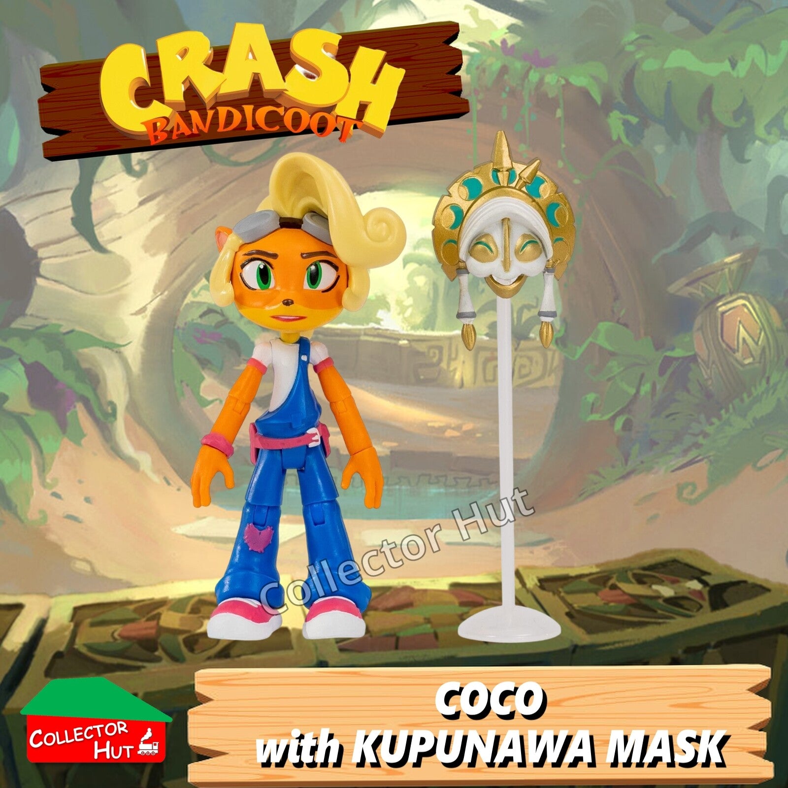CRASH BANDICOOT Action Figures with MASKS