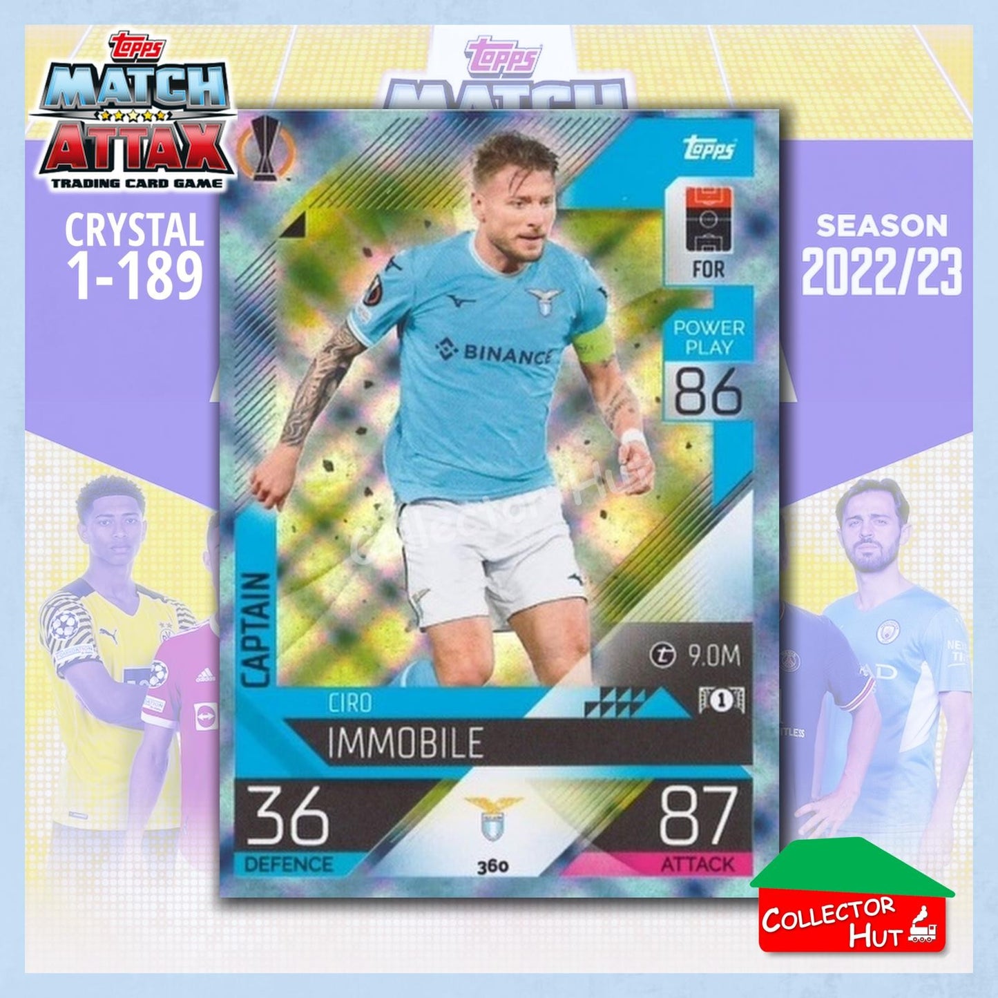 Topps Match Attax Europa Champions League 2022/23 Crystal Parallel Cards 190-387