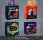 Halloween Novelty Tote Bags Trick or Treat Fabric 4 Pack with Handles