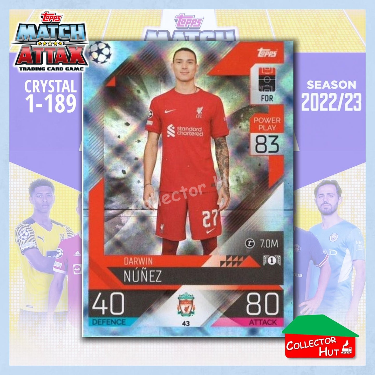 Topps Match Attax Europa Champions League 2022/23 Crystal Parallel Cards 1-189