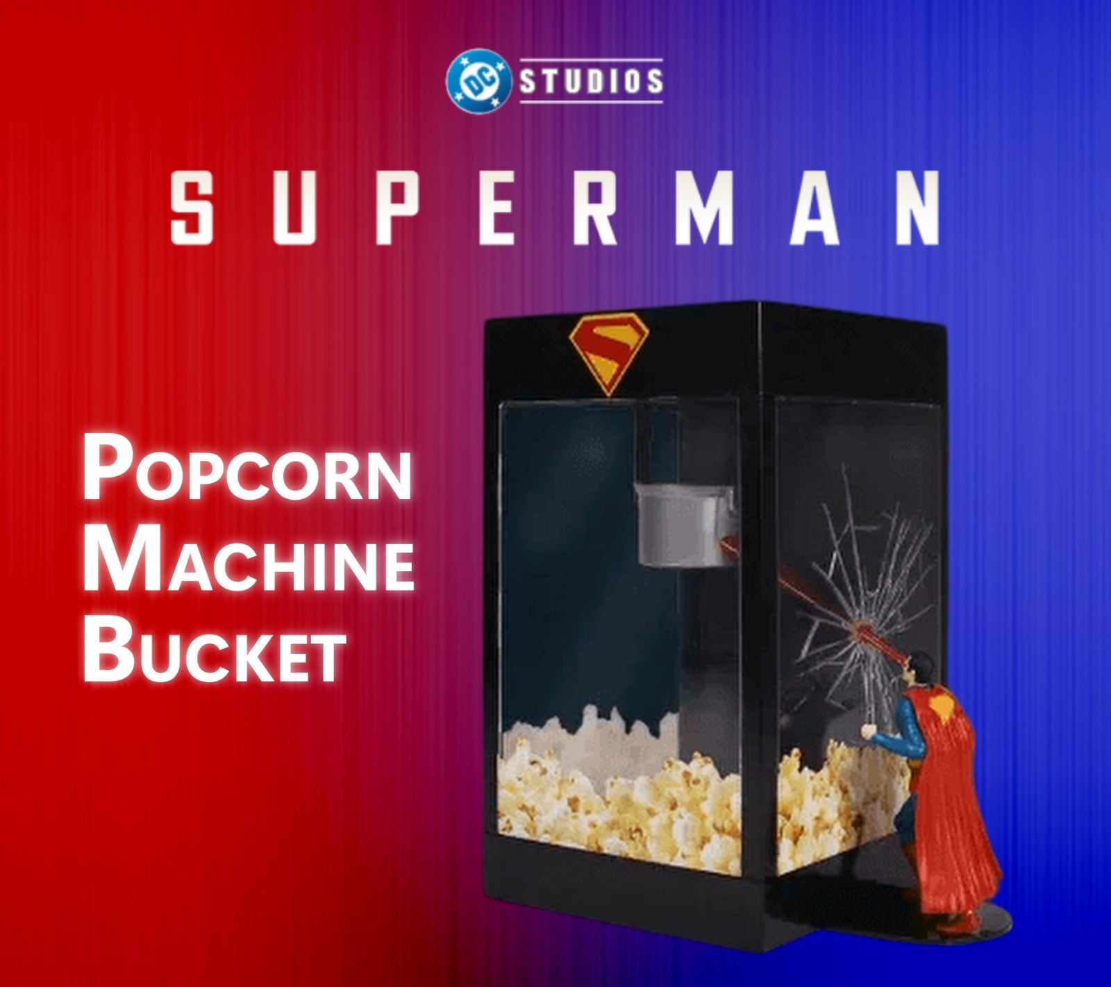 Superman 2025 Official Movie Merchandise Popcorn Buckets Cups